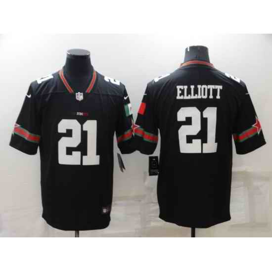 Men Dallas Cowboys #21 Ezekiel Elliott Mexico Version Vapor Limited Stitched NFL Jersey->dallas cowboys->NFL Jersey