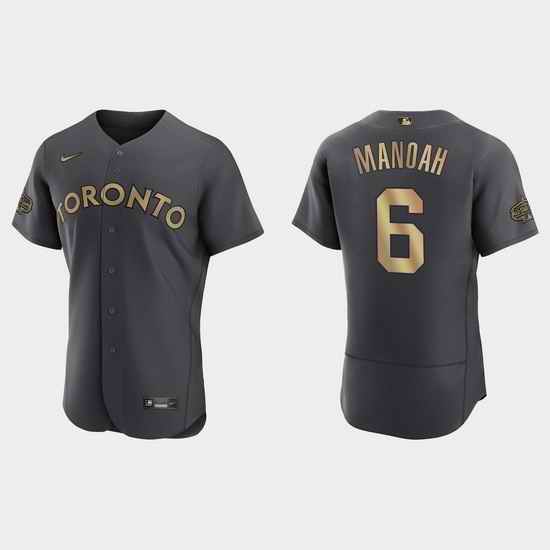 Men Alek Manoah Toronto Blue Jays 2022 Mlb All Star Game Authentic Charcoal Jersey->2022 all star->MLB Jersey