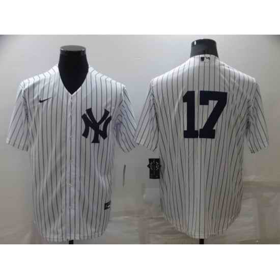 Men's New York Yankees #17 Aaron Boone White Cool Base Stitched Baseball Jersey->new york yankees->MLB Jersey