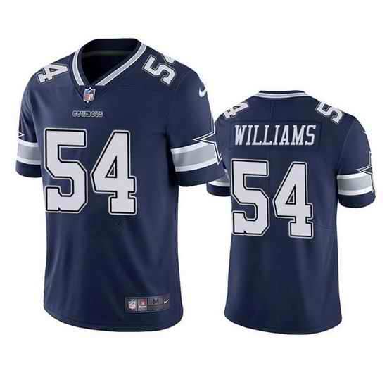 Men Dallas Cowboys #54 Sam Williams Navy Vapor Limited Stitched Jersey->cleveland browns->NFL Jersey