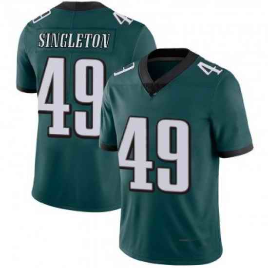 Men Philadelphia Eagles #49 Alex Singleton Green Limited Midnight Team Color Vapor Untouchable Nike Jersey->new orleans saints->NFL Jersey