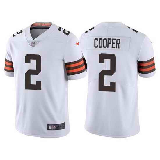 Men Cleveland Browns #2 Amari Cooper White Vapor Untouchable Limited Stitched jersey->cleveland browns->NFL Jersey