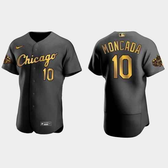 Men Chicago White Sox Yoan Moncada 2022 Mlb All Star Game Authentic Black Men Jersey->2022 all star->MLB Jersey