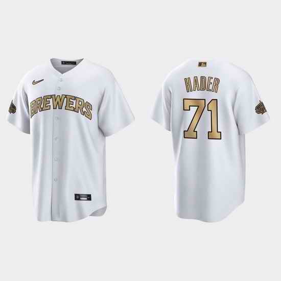 Men Josh Hader Milwaukee Brewers 2022 Mlb All Star Game White  Jersey->2022 all star->MLB Jersey