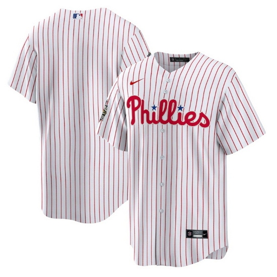 Men Philadelphia Phillies Blank White 2022 World Series Cool Base Stitched Baseball Jersey->seattle mariners->MLB Jersey