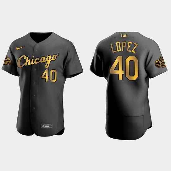 Men Chicago White Sox Reynaldo Lopez 2022 Mlb All Star Game Authentic Black Men Jersey->2022 all star->MLB Jersey