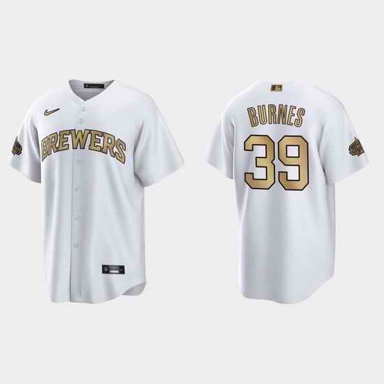 Men Corbin Burnes Milwaukee Brewers 2022 Mlb All Star Game White  Jersey->2022 all star->MLB Jersey