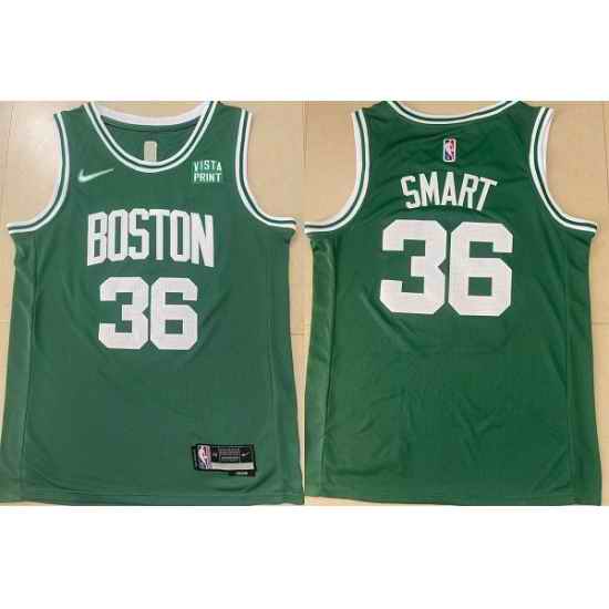 Men Boston Celtics #36 Marcus Smart Green Stitched Basketball Jersey->atlanta hawks->NBA Jersey