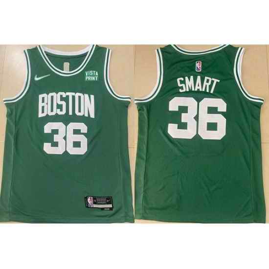 Men Boston Celtics #36 Marcus Smart Green Stitched Basketball Jersey->chicago bulls->NBA Jersey
