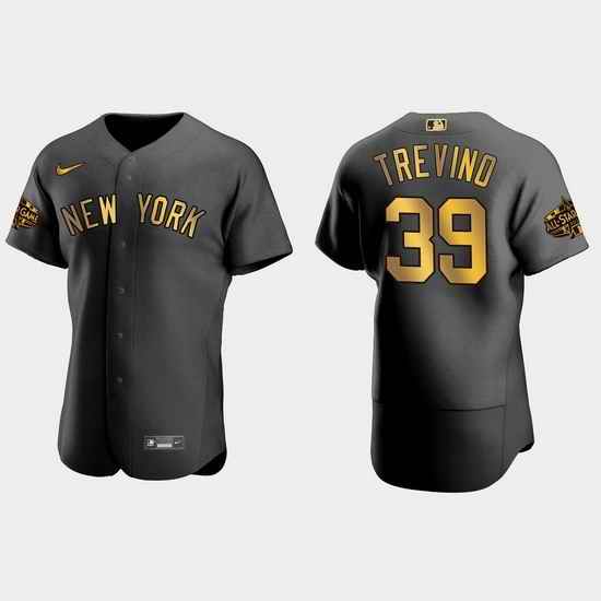 Men New York Yankees Jose Trevino 2022 Mlb All Star Game Black Men Jersey->2022 all star->MLB Jersey