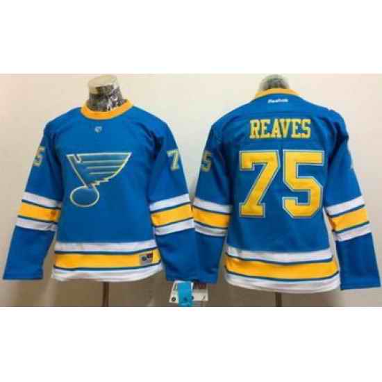 Blues #75 Ryan Reaves Light Blue 2017 Winter Classic Womens Stitched NHL Jersey->women nhl jersey->Women Jersey