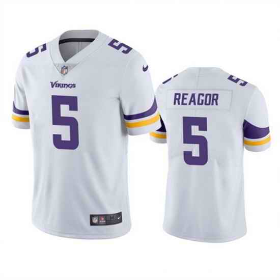 Men's Minnesota Vikings #5 Jalen Reagor White Vapor Untouchable Stitched Jersey->new england patriots->NFL Jersey