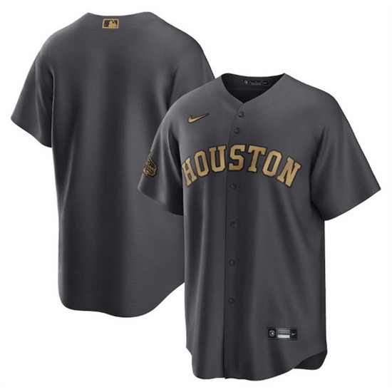 Men Houston Astros Blank 2022 All Star CharcoalCool Base Stitched Baseball Jersey->los angeles angels->MLB Jersey