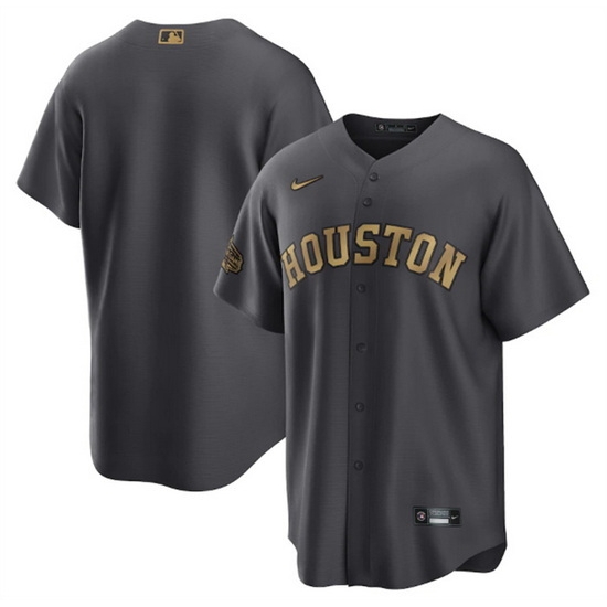 Men Houston Astros Blank 2022 All Star CharcoalCool Base Stitched Baseball Jersey->houston astros->MLB Jersey