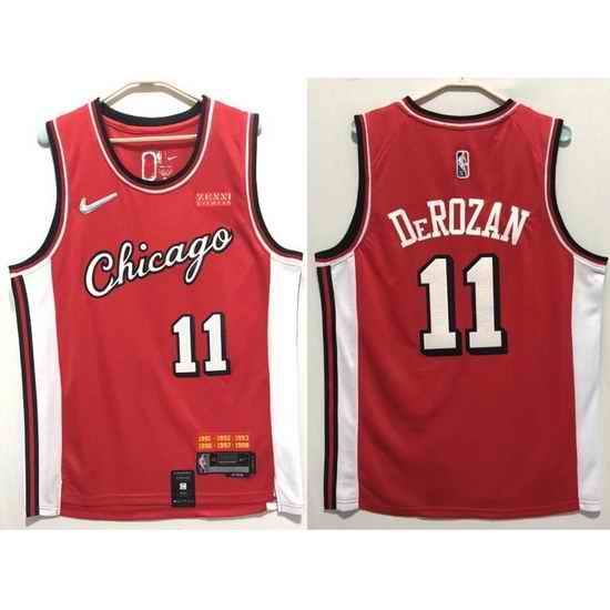 Men Nike Chicago Bulls DeMar DeRozan #11 75th Anniversary NBA Stitched Jersey->chicago bulls->NBA Jersey