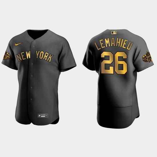 Men New York Yankees Dj Lemahieu 2022 Mlb All Star Game Black Men Jersey->2022 all star->MLB Jersey