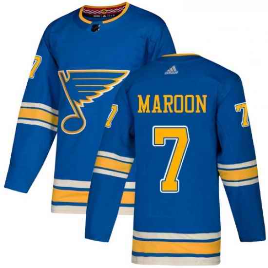 Youth Adidas St Louis Blues #7 Patrick Maroon Authentic Navy Blue Alternate NHL Jersey->youth nhl jersey->Youth Jersey