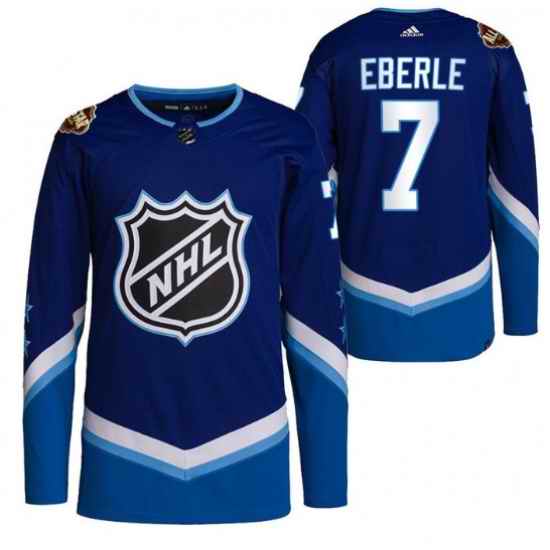 Men Seattle Kraken #7 Jordan Eberle 2022 All Star Blue Stitched Jersey->nashville predators->NHL Jersey