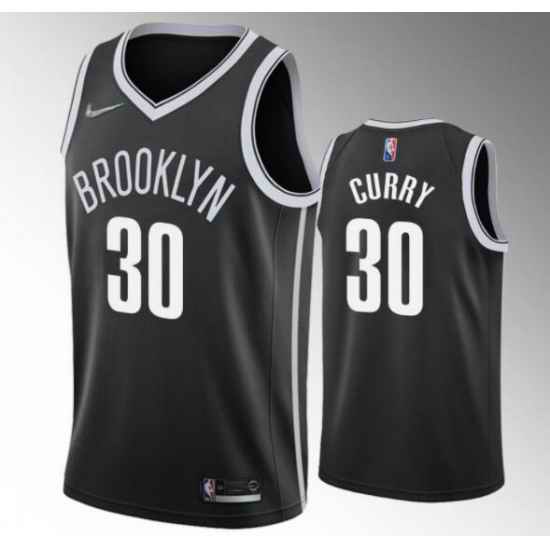 Men Nike Brooklyn Nets Seth Curry #30 Black Stitched Swingman Jersey->youth mlb jersey->Youth Jersey