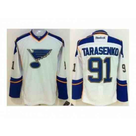 NHL St.Louis Blues #91 Vladimir Tarasenko White Jersey->st.louis blues->NHL Jersey