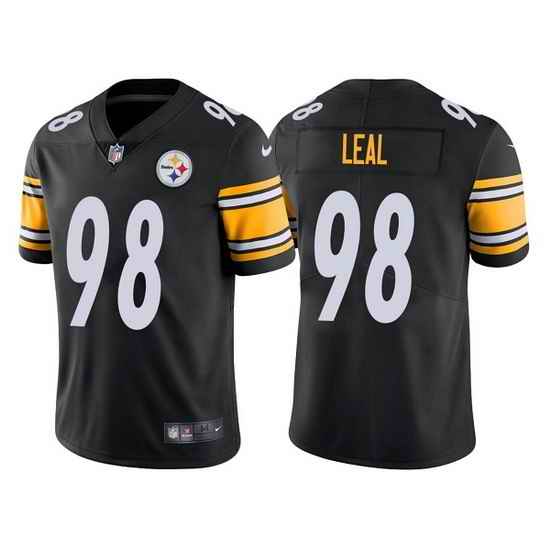 Men Pittsburgh Steelers #98 DeMarvin Leal Black Vapor Untouchable Limited Stitched Jersey->san francisco 49ers->NFL Jersey
