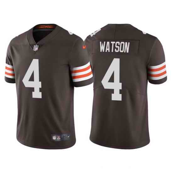 Men's Cleveland Browns #4 Deshaun Watson Brown Vapor Untouchable Limited Stitched Jersey->cleveland browns->NFL Jersey