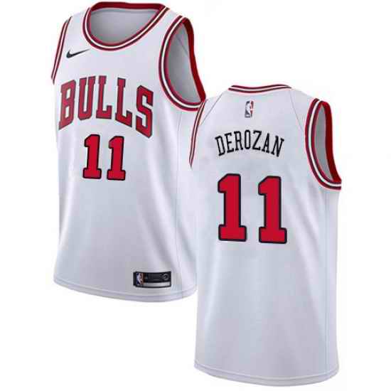 Nike Chicago Bulls #11 Demar Derozan White NBA Swingman Association Edition Jersey->chicago bulls->NBA Jersey