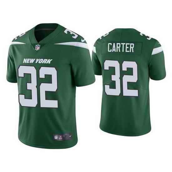 New York Jets #32 Michael Carter 2021 Green Vapor Untouchable Limited Stitched Jersey->pittsburgh steelers->NFL Jersey