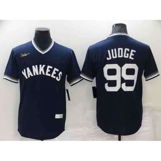 Men New York Yankees #99 Aaron Judge Navy Stitched Baseball jersey->new york yankees->MLB Jersey