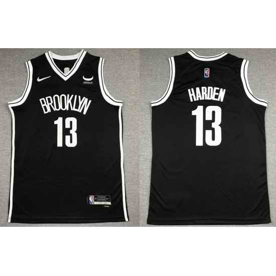 Men's Brooklyn Nets #13 James Harden 2021 #22 Navy Swingman City Edition Stitched Basketball Jersey->miami heat->NBA Jersey