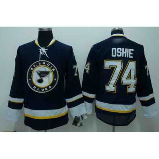 ST.LOUIS BLUES #74 OSHIE black Jerseys->st.louis blues->NHL Jersey