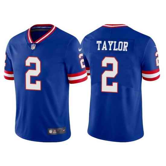 Men New York Giants #2 Tyrod Taylor Royal Vapor Untouchable Classic Retired Player Stitched Game Jersey->new orleans saints->NFL Jersey