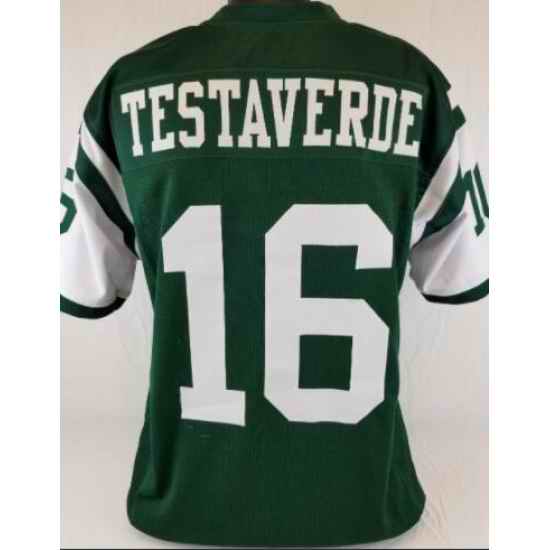 Women Nike New York Jets Vinny Testaverde #16 Green Game Jersey->los angeles rams->NFL Jersey