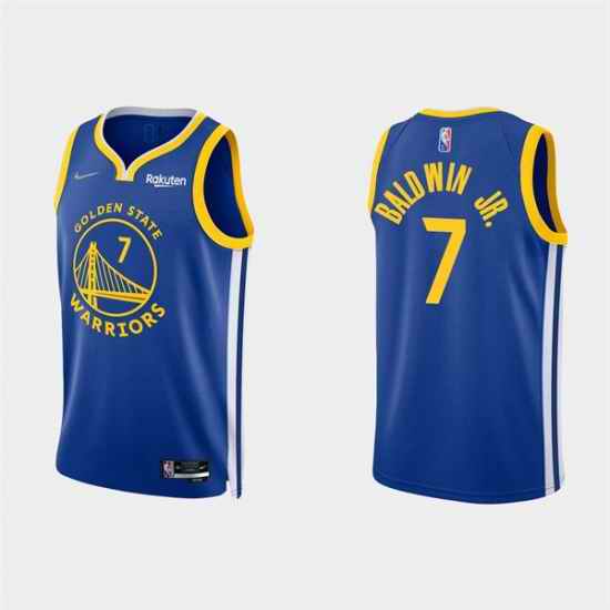 Men's Golden State Warriors #7 Patrick Baldwin Jr. 2022 Royal Stitched Basketball Jersey1->golden state warriors->NBA Jersey