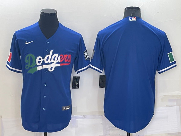 Men's Los Angeles Dodgers Blank Royal Cool Base Stitched Baseball Jersey->los angeles dodgers->MLB Jersey