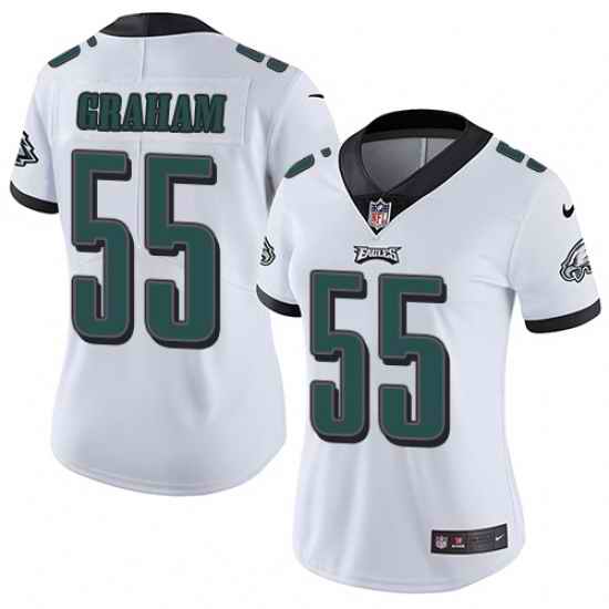 Women's Nike Philadelphia Eagles #55 Brandon Graham White Vapor Untouchable Limited Player NFL Jersey->new york jets->NFL Jersey