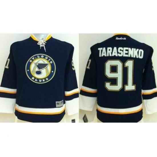 Youth St. Louis Blues #91 Vladimir Tarasenko Navy Blue Alternate Stitched NHL jersey->st.louis blues->NHL Jersey