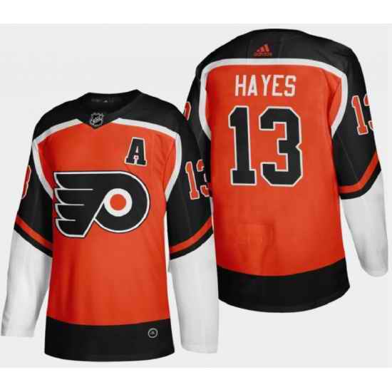 Men Philadelphia Flyers #13 Kevin Hayes Orange Reverse Retro Stitched NHL Jersey->pittsburgh penguins->NHL Jersey