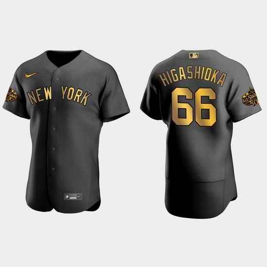 Men New York Yankees Kyle Higashioka 2022 Mlb All Star Game Black Men Jersey->2022 all star->MLB Jersey