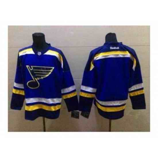 NHL St.Louis Blues blank blue jerseys->youth nhl jersey->Youth Jersey