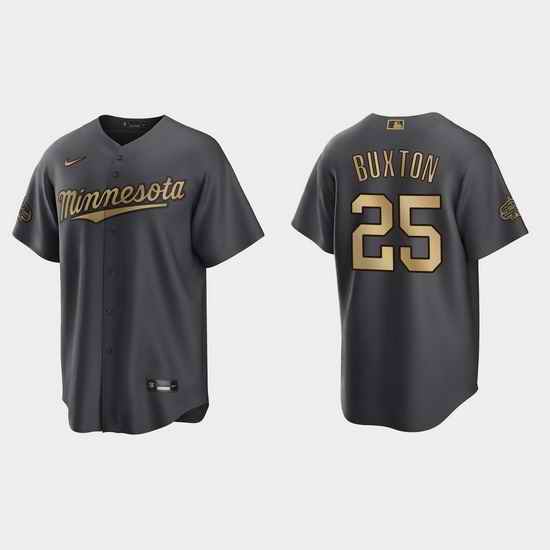 Men Byron Buxton Minnesota Twins 2022 Mlb All Star Game Charcoal  Jersey->2022 all star->MLB Jersey