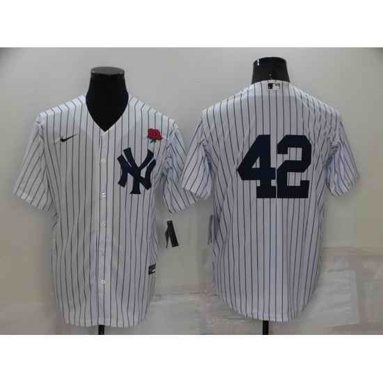 Men New York Yankees #42 Mariano Rivera White Cool Base Stitched Baseball Jerseys->new york yankees->MLB Jersey