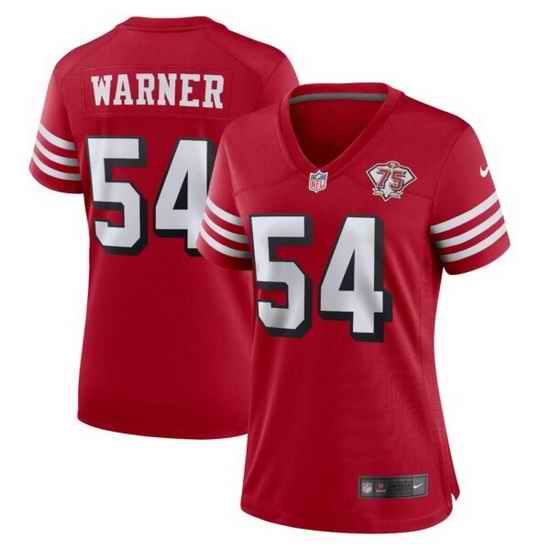 Women Nike San Francisco 49ers Fred Warner #54 Red Alternate Vapor Untouchable Limited NFL Jersey->women nfl jersey->Women Jersey