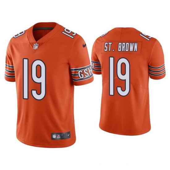 Men Chicago Bears #19 Equanimeous St  Brown Orange Vapor Untouchable Limited Stitched Jersey->kansas city chiefs->NFL Jersey