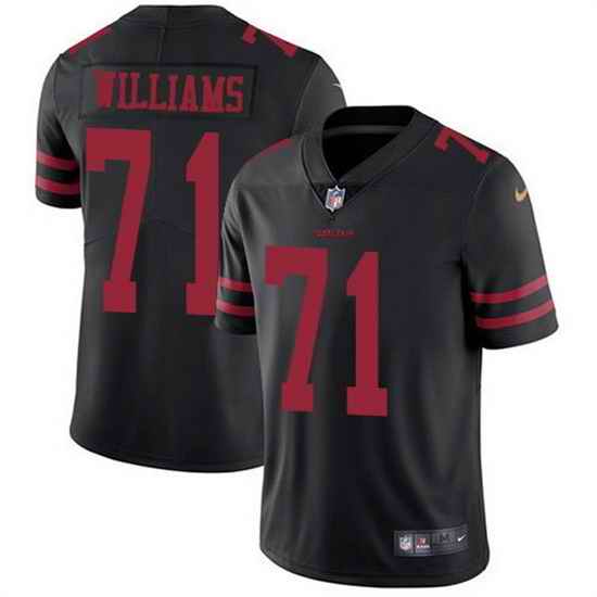 Men San Francisco 49ers #71 Trent Williams Black Vapor Untouchable Limited Stitched Football Jersey->san francisco 49ers->NFL Jersey