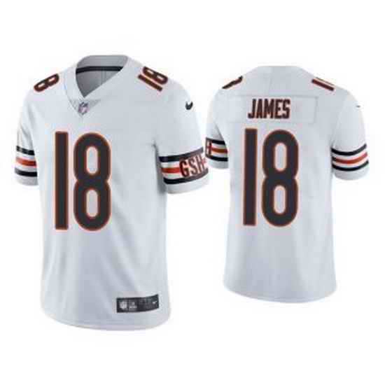 Men White Chicago Bears #18 Jesse James Vapor untouchable Limited Stitched Jersey->tennessee titans->NFL Jersey