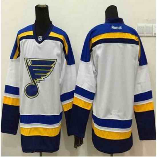 St Louis Blues Blank White New Road Stitched NHL Jersey->st.louis blues->NHL Jersey