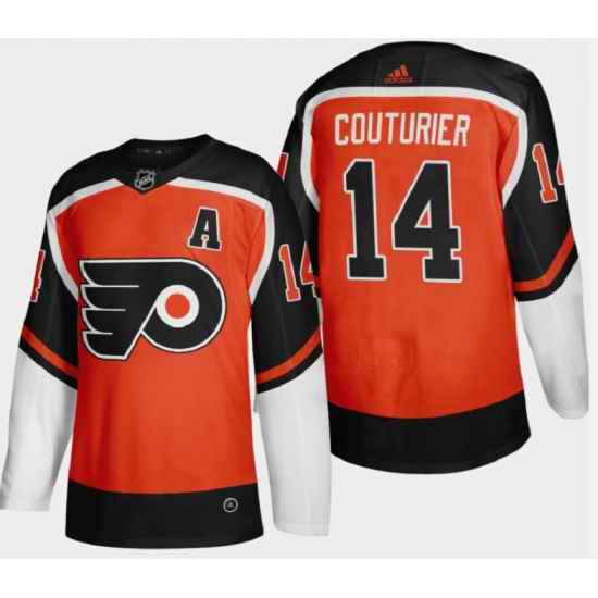 Men Philadelphia Flyers #14 Sean Couturier Orange Stitched NHL Jersey->pittsburgh penguins->NHL Jersey