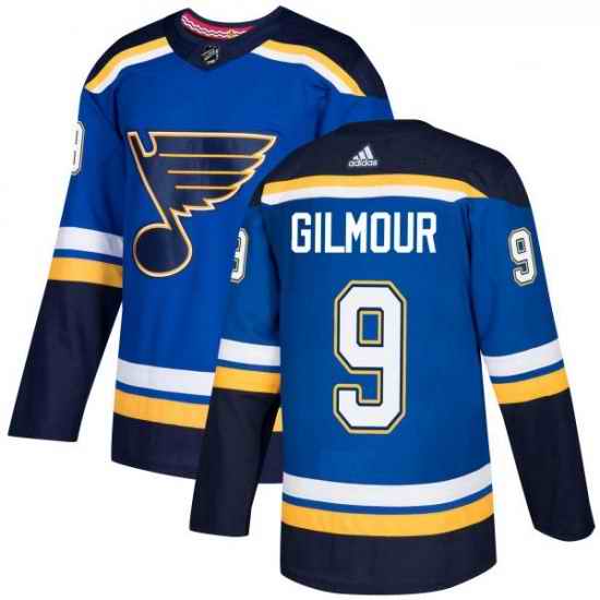 Youth Adidas St Louis Blues #9 Doug Gilmour Premier Royal Blue Home NHL Jersey->youth nhl jersey->Youth Jersey