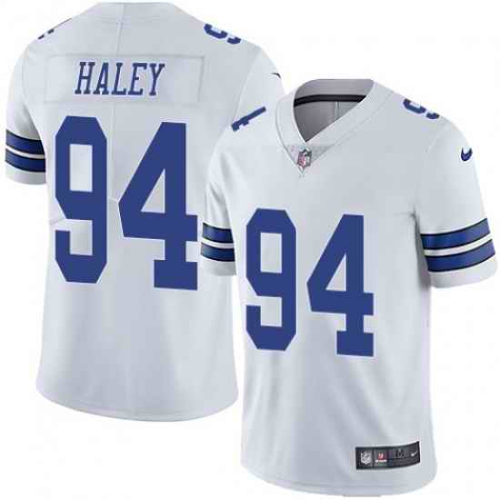 Men Nike Dallas Cowboys #94 Charles Harley White Vapor Limited Stitched NFL Jersey->cleveland browns->NFL Jersey